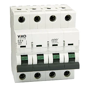 VIKO 4VTB-4C40 4P C curve 40A 4.5kA Miniature Circuit Breaker - VIKO