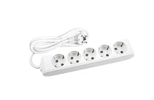 VIKO Multi-Let 5-Outlet Earthed UPS Power Strip 2 m White - VIKO