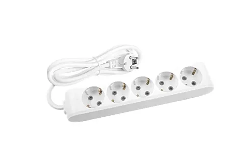 VIKO Multi-Let 5-Outlet Earthed UPS Power Strip 2 m White - 1