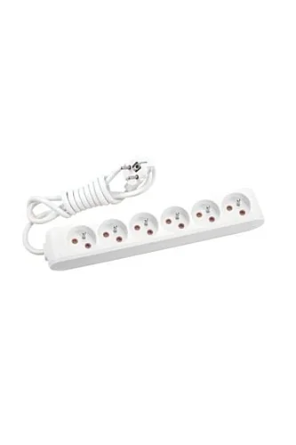 VIKO Multi-Let 6-Outlet Earthed UPS Power Strip 2 m White - 1