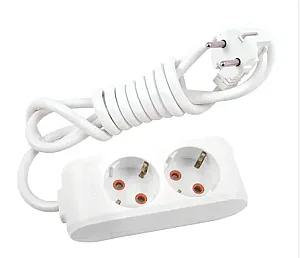 VIKO Multi-Let 2-Outlet Earthed Power Strip 2 m White - VIKO