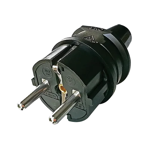 VIKO 90304110 Earthed Male Plug Black - 1