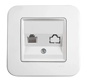 VIKO 90440013 Linnera White Cat3 telephone/data socket - VIKO