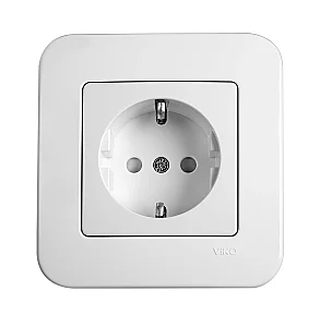 VIKO 90440042 Linnera White earthed socket - VIKO