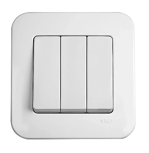 VIKO 90440068 Linnera White triple switch - 1