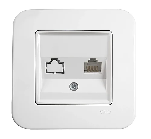 VIKO 90440078 Linnera White Cat6 data socket - 1