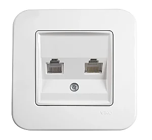 VIKO 90440081 Linnera White dual data socket - VIKO