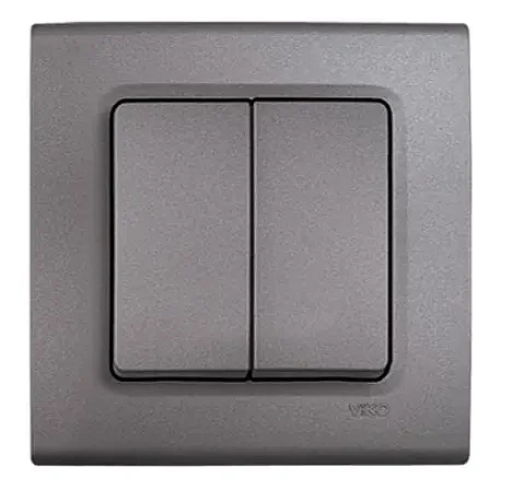 VIKO 90442002 Linnera Life Granite Grey series switch - 1