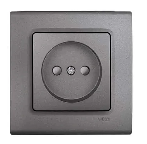 VIKO 90442042 Linnera Life Granite Grey covered earthed socket - 1
