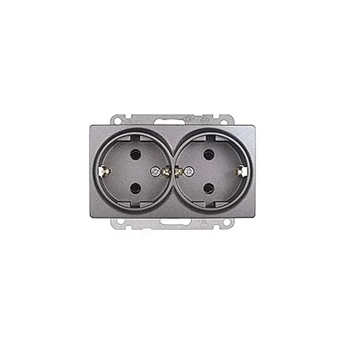 VIKO 90442056 Linnera Life Granite Grey covered earthed socket - 1