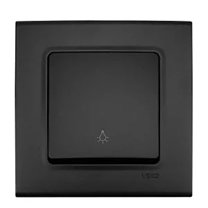 VIKO 90444003 Linnera Life Black illuminated switch - VIKO