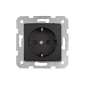 VIKO 90444008 Linnera Life Black covered earthed socket - VIKO