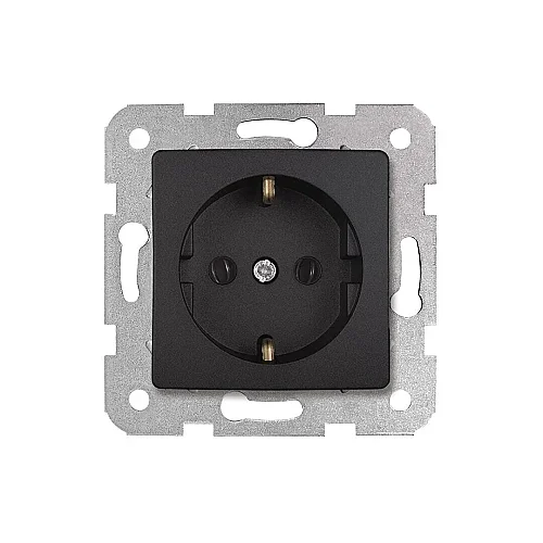 VIKO 90444008 Linnera Life Black covered earthed socket - 1