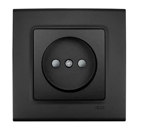 VIKO 90444045 Linnera Life Black UPS earthed socket - 1