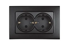 VIKO 90444056 Linnera Life Black covered earthed socket - VIKO