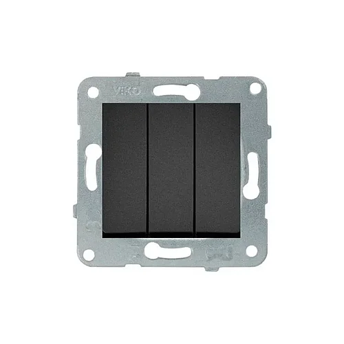 VIKO 90444068 Linnera Life Black triple switch - 1