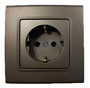 VIKO 90445008 Linnera Life Anthracite covered earthed socket - VIKO