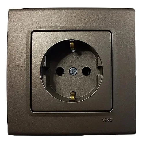 VIKO 90445012 Linnera Life Anthracite covered earthed socket - 1