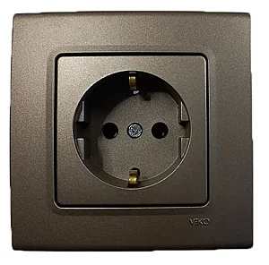 VIKO 90445042 Linnera Life Anthracite covered earthed socket - VIKO