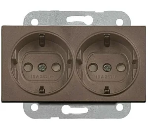 VIKO 90445056 Linnera Life Anthracite double earthed socket - VIKO