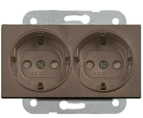 VIKO 90445056 Linnera Life Anthracite double earthed socket - 1