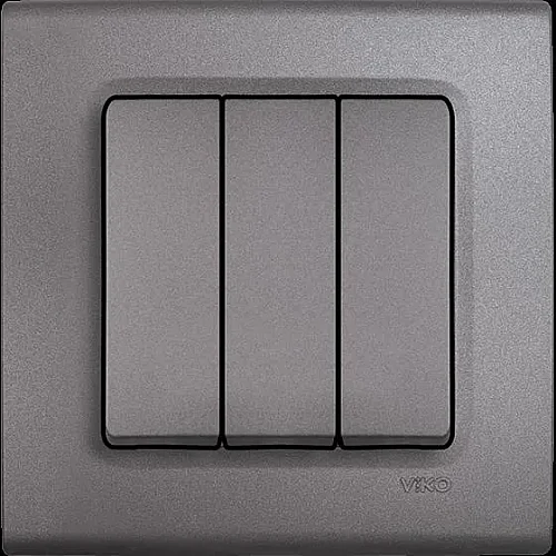VIKO 90445068 Linnera Life Anthracite triple switch - 1