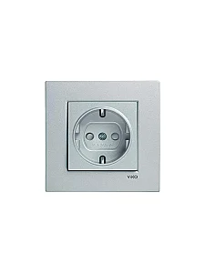 VIKO 90447008 Linnera Life Silver covered earthed socket - VIKO
