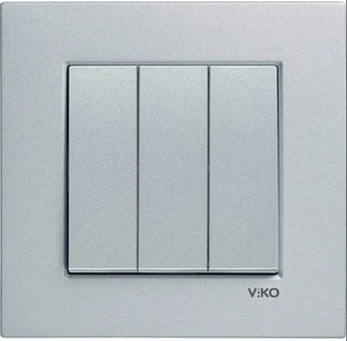 VIKO 90447068 Linnera Life Silver triple switch - 1