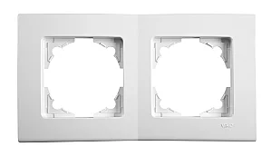 VIKO 90480002 Linnera 2-Gang White Frame - VIKO