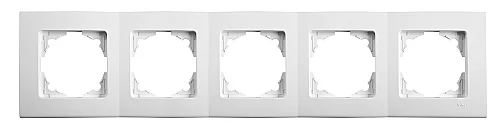 VIKO 90480005 Linnera 5-Gang White Frame - 1