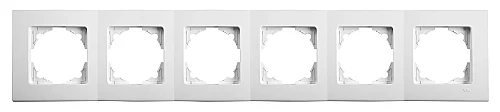 VIKO 90480006 Linnera 6-Gang White Frame - 1