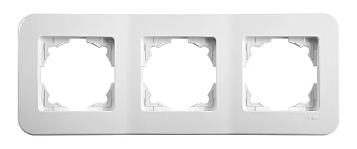 VIKO 90480053 Linnera 3-Gang White Frame - 1