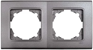 VIKO 90482002 Linnera Life 2-Gang Granite Grey Frame - VIKO
