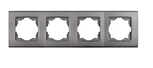 VIKO 90482004 Linnera Life 4-Gang Granite Grey Frame - VIKO
