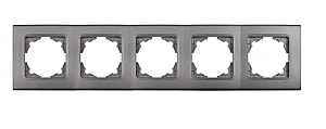 VIKO 90482005 Linnera Life 5-Gang Granite Grey Frame - VIKO