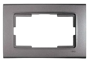 VIKO 90482007 Linnera Life 2-Gang Granite Grey Frame - VIKO