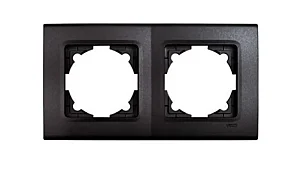 VIKO 90484002 Linnera Life 2-Gang Black Frame - VIKO