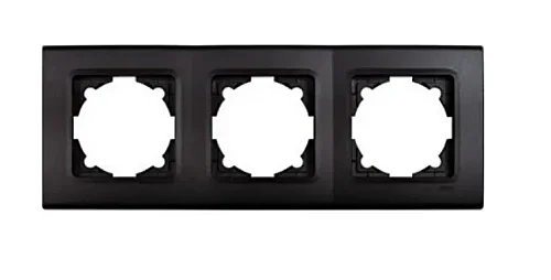 VIKO 90484003 Linnera Life 3-Gang Black Frame - 1