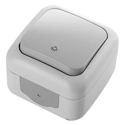 VIKO 90555503 Palmiye Grey illuminated switch - 1