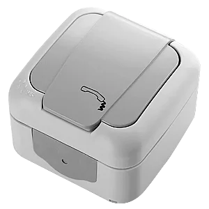 VIKO 90555513 Palmiye Grey Cat3 telephone/data socket - VIKO