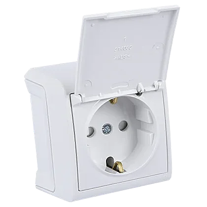 VIKO 90681012 Vera White covered earthed socket - 1