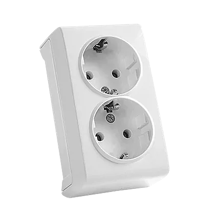 VIKO 90681056 Vera White double earthed socket - 1
