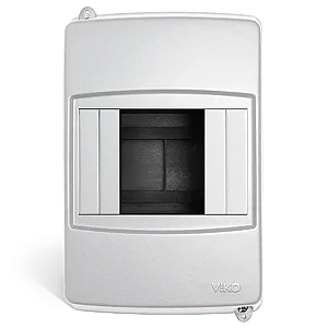 VIKO 90914003 4-Way Surface-Mount Consumer Unit with terminals - VIKO