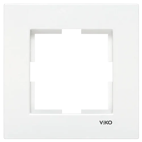 VIKO 90960200 Karre 1-Gang White Frame - 1