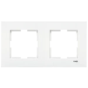 VIKO 90960201 Karre 2-Gang White Frame - VIKO