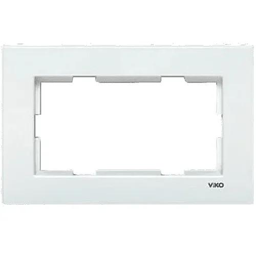 VIKO 90960206 Karre 2-Gang White Frame - 1