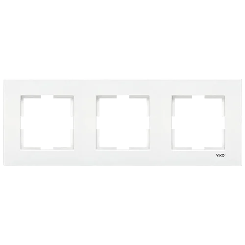 VIKO 90960212 Karre 3-Gang Cream Frame - 1