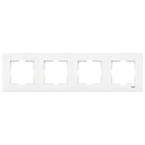 VIKO 90960213 Karre 4-Gang Cream Frame - 1
