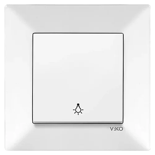 VIKO 90967003 Karre White illuminated switch - 1