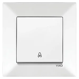 VIKO 90967006 Karre White bell push button - VIKO